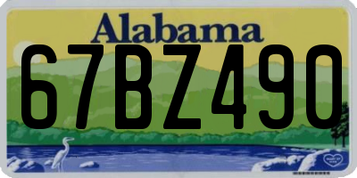 AL license plate 67BZ490