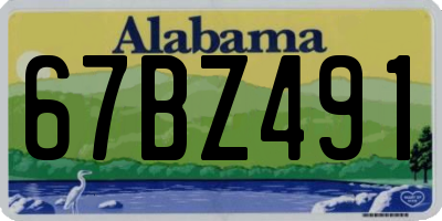 AL license plate 67BZ491