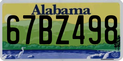 AL license plate 67BZ498