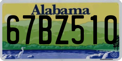 AL license plate 67BZ510