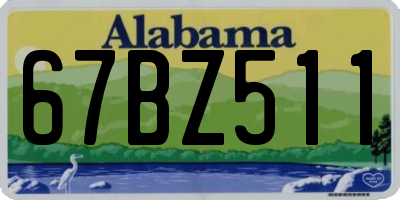 AL license plate 67BZ511