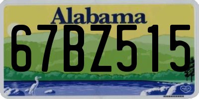 AL license plate 67BZ515