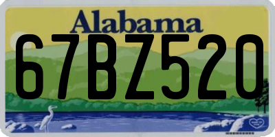 AL license plate 67BZ520
