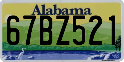AL license plate 67BZ521