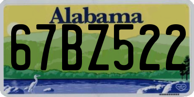 AL license plate 67BZ522