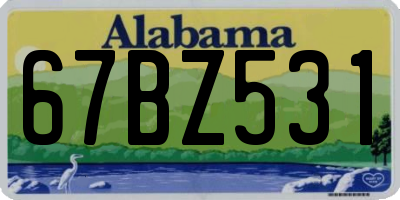 AL license plate 67BZ531