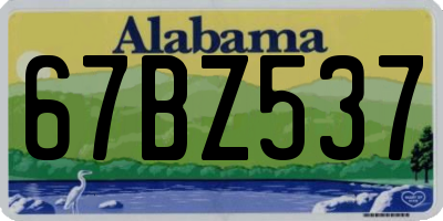 AL license plate 67BZ537