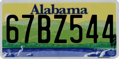 AL license plate 67BZ544