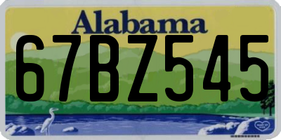 AL license plate 67BZ545