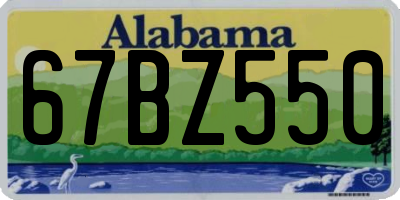 AL license plate 67BZ550