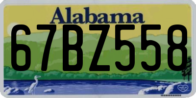 AL license plate 67BZ558