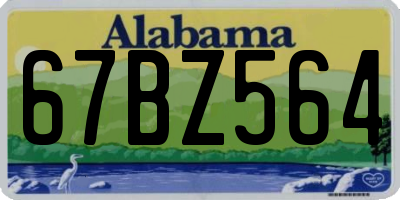 AL license plate 67BZ564