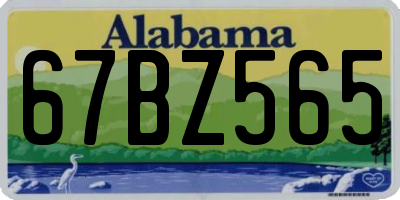 AL license plate 67BZ565