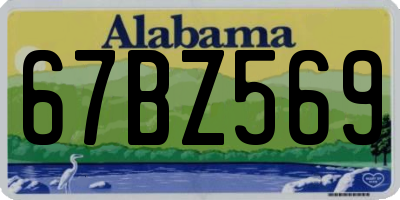 AL license plate 67BZ569