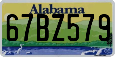 AL license plate 67BZ579