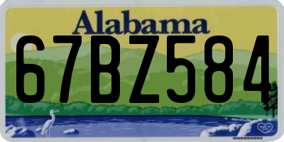 AL license plate 67BZ584