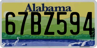 AL license plate 67BZ594