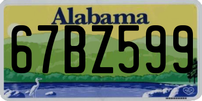 AL license plate 67BZ599