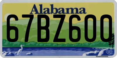 AL license plate 67BZ600