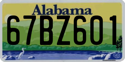 AL license plate 67BZ601