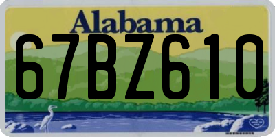 AL license plate 67BZ610