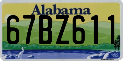 AL license plate 67BZ611