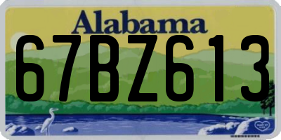 AL license plate 67BZ613