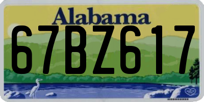 AL license plate 67BZ617