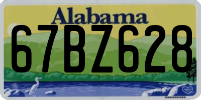 AL license plate 67BZ628