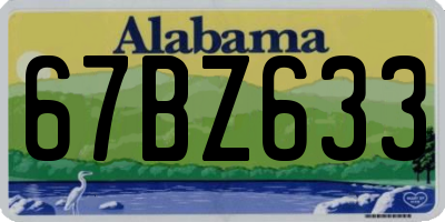 AL license plate 67BZ633