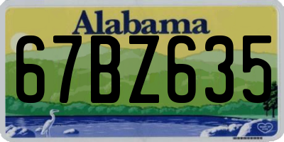 AL license plate 67BZ635