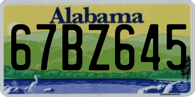 AL license plate 67BZ645