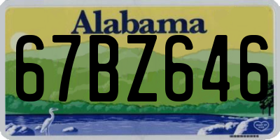 AL license plate 67BZ646
