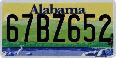 AL license plate 67BZ652