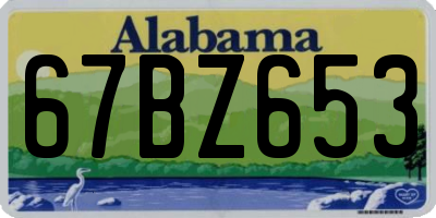 AL license plate 67BZ653
