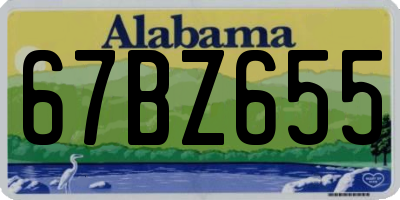 AL license plate 67BZ655