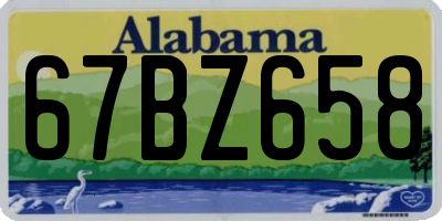 AL license plate 67BZ658
