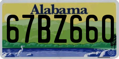 AL license plate 67BZ660