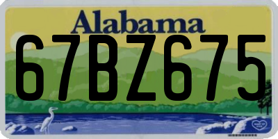 AL license plate 67BZ675