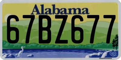 AL license plate 67BZ677