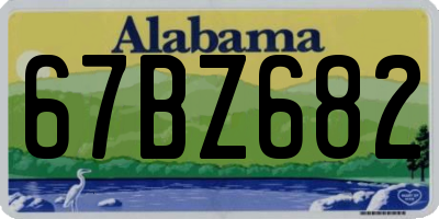 AL license plate 67BZ682