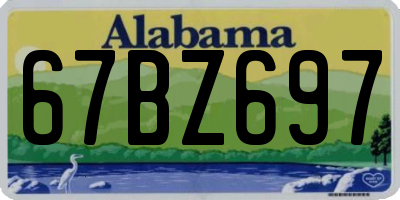 AL license plate 67BZ697