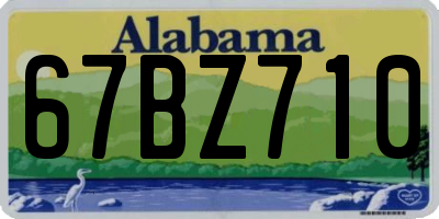 AL license plate 67BZ710