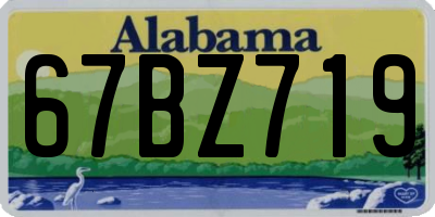AL license plate 67BZ719
