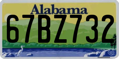 AL license plate 67BZ732