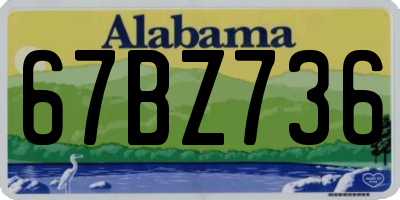 AL license plate 67BZ736