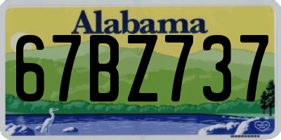 AL license plate 67BZ737