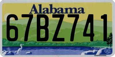 AL license plate 67BZ741