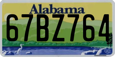 AL license plate 67BZ764