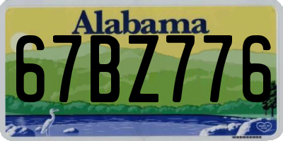 AL license plate 67BZ776